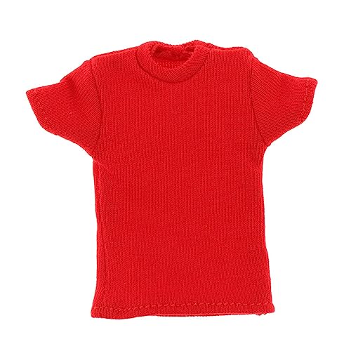 Kurzärmliges Set für weibliche Actionfiguren im Maßstab 1:12, 15,2 cm, Puppenkleidung, Miniaturbekleidung, Verkleidungsset, Rot Kurzärmliges Set für weibliche Actionfiguren im Maßstab 1:12, 15,2 cm, Puppenkleidung, Miniaturbekleidung, Verkleidungsset, Rot von pistro