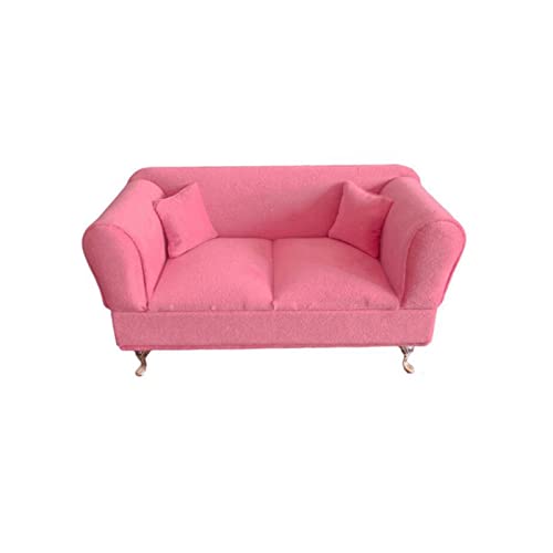 Miniatur-Möbel, Puppenhaus, Schlafzimmer, Dekoration, Wohnzimmer, Ornamente, Schmuckkästchen, Organizer für 30,5 cm große Puppen, Actionfiguren, Zubehör, 2-Personen-Sofa Miniatur-Möbel, Puppenhaus, Schlafzimmer, Dekoration, Wohnzimmer, Ornamente, Schmuckkästchen, Organizer für 30,5 cm große Puppen, Actionfiguren, Zubehör, 2-Personen-Sofa von pistro