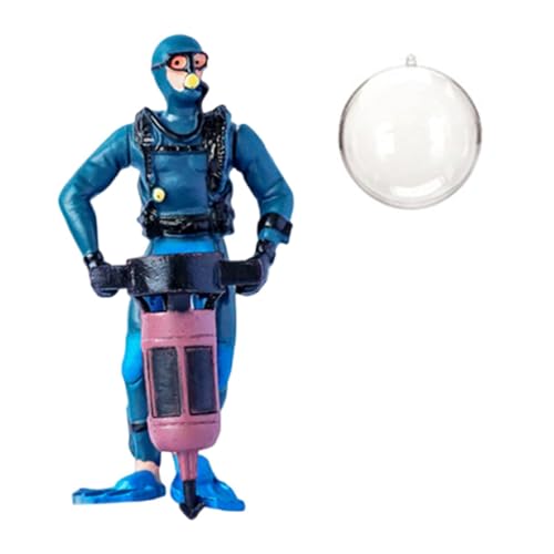Miniatur-Taucherfigur mit Zubehör, niedliche Cartoon-Taucherdekoration für Aquarien, 3.5 cm PVC-Figur mit Schnur für Unterwasserszenen- Blau 4.5x4x9.5cm Miniatur-Taucherfigur mit Zubehör, niedliche Cartoon-Taucherdekoration für Aquarien, 3.5 cm PVC-Figur mit Schnur für Unterwasserszenen- Blau 4.5x4x9.5cm von pistro