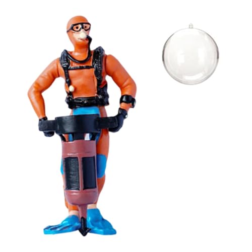 Miniatur-Taucherfigur mit Zubehör, niedliche Cartoon-Taucherdekoration für Aquarien, 3.5 cm PVC-Figur mit Schnur für Unterwasserszenen- Orange 4.5 X 4 X 9.5 cm Miniatur-Taucherfigur mit Zubehör, niedliche Cartoon-Taucherdekoration für Aquarien, 3.5 cm PVC-Figur mit Schnur für Unterwasserszenen- Orange 4.5 X 4 X 9.5 cm von pistro