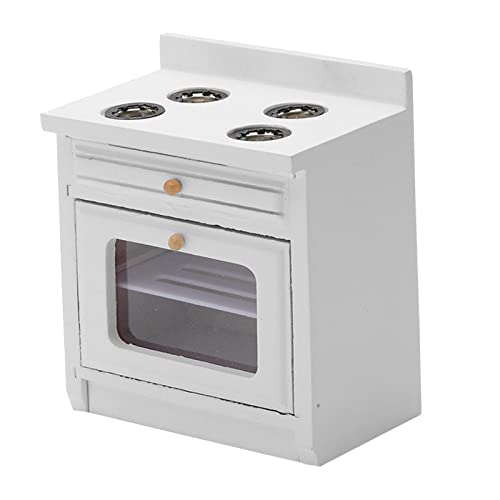 Puppenhaus-Küchenschrank im Maßstab 1:12 mit Backofen und 4 Brennern, Miniatur-Möbel-Set Puppenhaus-Küchenschrank im Maßstab 1:12 mit Backofen und 4 Brennern, Miniatur-Möbel-Set von pistro
