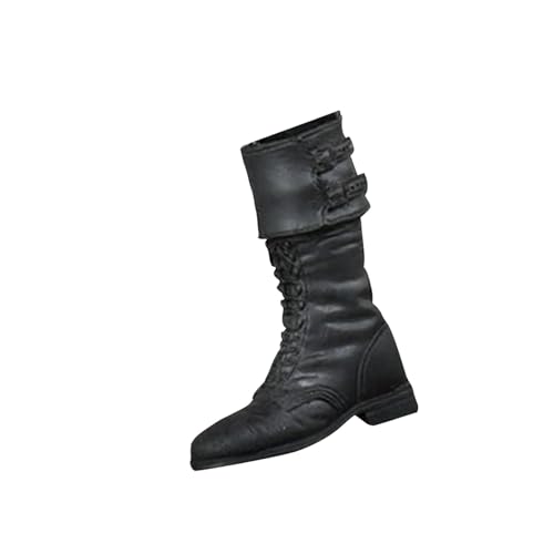 Puppenzubehör im Maßstab 1:6, mittelhohe Stiefel für 30,5 cm große Figuren, Actionfiguren, Schuhe, Puppenverkleidungen - Herrenstiefel a von pistro