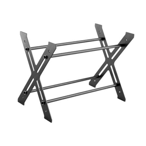 RC Car Alloy Tires Rack Aluminum Alloy Metal Tire Display Holder Organizer for 1/10 Trucks Vehicles Easy Assembly - Black von pistro