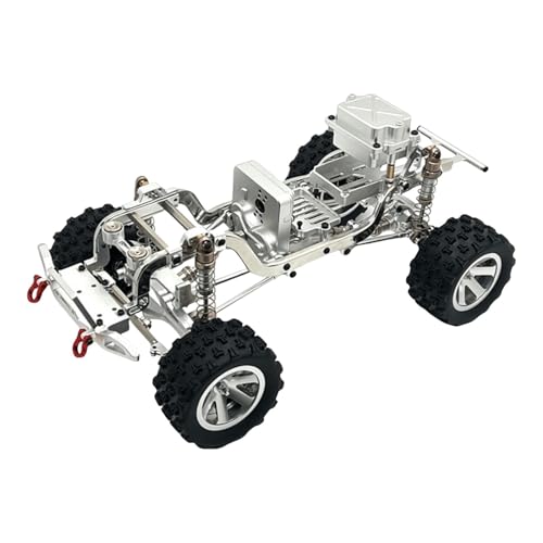 RC Karosserierahmen mit Rädern Teile für H12Y+ 1:12 Maßstab Crawler Auto Upgrade Metall Aufhängung Rahmen - Silber RC Karosserierahmen mit Rädern Teile für H12Y+ 1:12 Maßstab Crawler Auto Upgrade Metall Aufhängung Rahmen - Silber von pistro