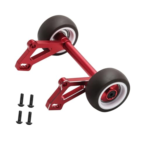 RC Wheelie Bar Aluminiumlegierung RC Autoteile für 1/8 Maßstab Auto Professionelles Upgrade Stabiler Ersatz Einfach zu installierendes Zubehör - Rot von pistro