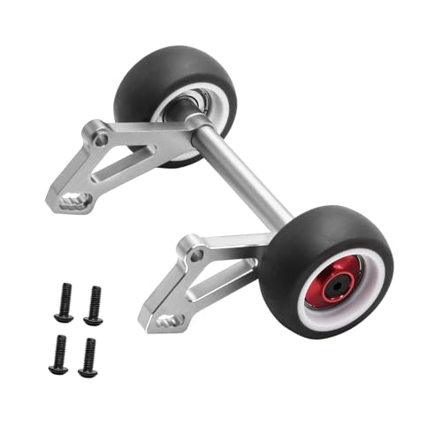 RC Wheelie Bar Aluminiumlegierung RC Autoteile für 1/8 Maßstab Auto Professionelles Upgrade Stabiler Ersatz Einfach zu installierendes Zubehör - Silber von pistro