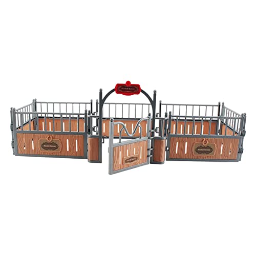 Realistisches Pferdestall Modell Bauernhof Zaun Spielzeug Pferd Corral Fechten Zubehör für Miniaturszene Sand Tisch Layout Ornament Dekoration Braun Realistisches Pferdestall Modell Bauernhof Zaun Spielzeug Pferd Corral Fechten Zubehör für Miniaturszene Sand Tisch Layout Ornament Dekoration Braun von pistro