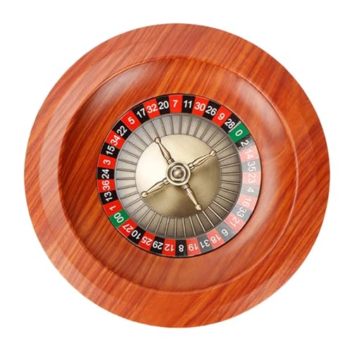 Rotierendes Spielrad, tragbares Roulette-Rad für Casino Game Night Motto-Party, 12,01 Zoll Durchmesser von pistro