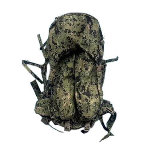 Rucksack für 30,5 cm große Puppen mit zusätzlichen Taschen für Zubehör, Maßstab 1/6, Actionfigur, Dschungel-Rucksack, Modell, Puppenzubehör, Aufbewahrung, groß von pistro