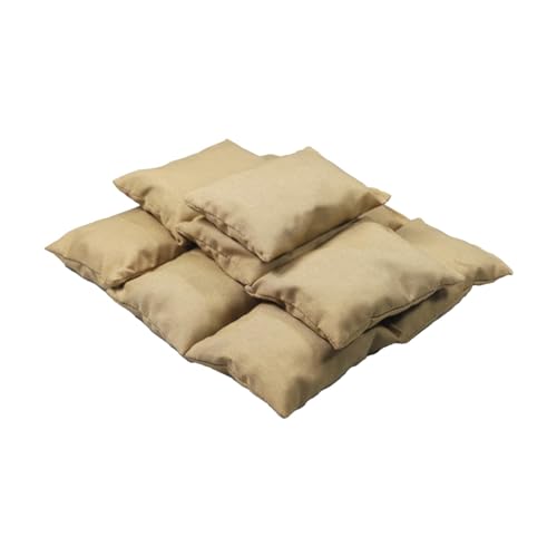 Sandsack-Zubehör für 30,5 cm große Actionfiguren, handgefertigte Miniatur-Diorama-Requisiten, Militär-Display, 10 Stück Sandsack-Zubehör für 30,5 cm große Actionfiguren, handgefertigte Miniatur-Diorama-Requisiten, Militär-Display, 10 Stück von pistro