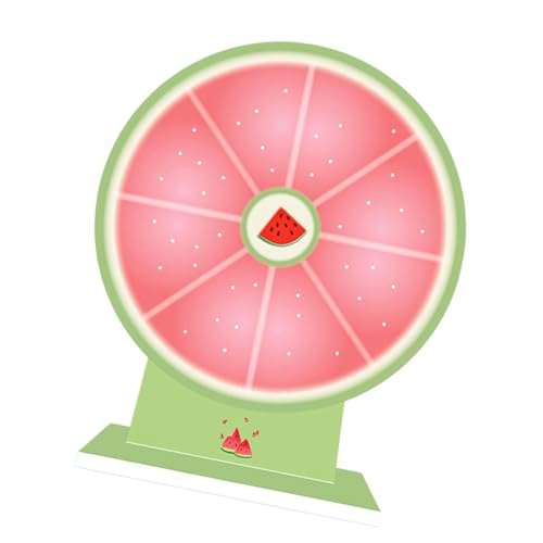 Tabletop Prize Plattenspieler Roulette Rad mit Stift, drehbares Glücksrad für Supermärkte, Unterricht, Aktivität, Pub, Klassenzimmer, Partyspiel - Stil D von pistro