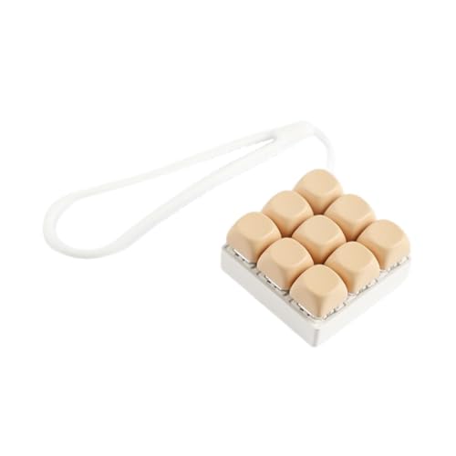 Tastatur-Taste, Fingerspielzeug mit Silikon-Schlüsselband, Fidget-Schlüsselanhänger, Stressabbau, Handy-Charm-Zubehör für Erwachsene, 5,7 x 5,7 x 2,8 cm, Hellorange Tastatur-Taste, Fingerspielzeug mit Silikon-Schlüsselband, Fidget-Schlüsselanhänger, Stressabbau, Handy-Charm-Zubehör für Erwachsene, 5,7 x 5,7 x 2,8 cm, Hellorange von pistro