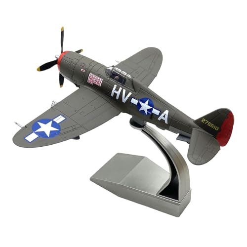 Thunderbolt-Angriffsflugzeug im Maßstab 1:72, Druckguss-Modell mit Display-Basis, Legierungskampfjet für Desktop-Schrank, TV-Dekoration von pistro