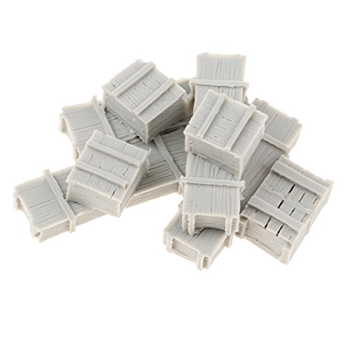 pistro 1:35 Skala Harz Kits Unlackierte Kisten Modell Miniatur Wargame Diorama Zubehör (8 Kisten enthalten) von pistro