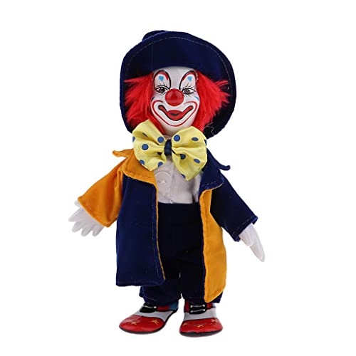 pistro 18 cm Keramik Clown Puppe mit Schönem Outfit, Handgemachte Dekoration für Sammler, Halloween Requisiten und Geschenk- Stil A pistro 18 cm Keramik Clown Puppe mit Schönem Outfit, Handgemachte Dekoration für Sammler, Halloween Requisiten und Geschenk- Stil A von pistro