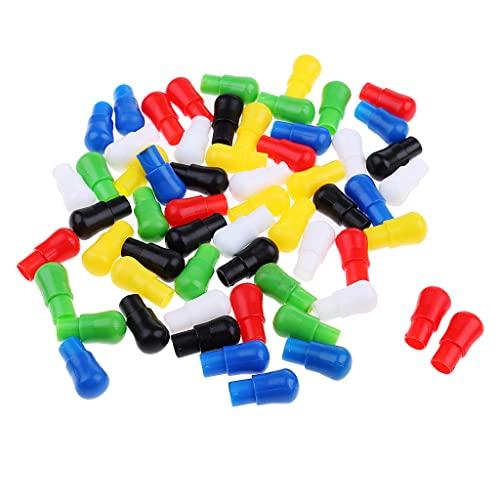 pistro 60 Stück 23 mm gemischte Farben Kunststoffklammern für traditionelle sechseckige chinesische Dame Spiele, Ersatzteile pistro 60 Stück 23 mm gemischte Farben Kunststoffklammern für traditionelle sechseckige chinesische Dame Spiele, Ersatzteile von pistro