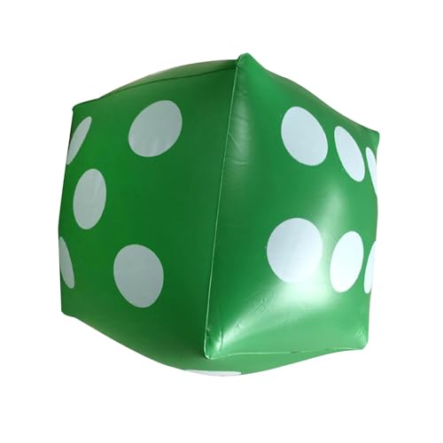 pistro Aufblasbarer Würfel Spiel-Requisiten 30cm PVC Rasenspiele Outdoor-Partygeschenke für breite Spiele- grün von pistro