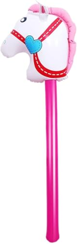 pistro Aufblasbares Pferdekopf-Spielzeug - leichtes aufblasbares Hobbypferd auf einem Stock für Kinder & Erwachsene, Partydekorationen, Pferde-Themen-Events, Geburtstagsgeschenke, Rosa pistro Aufblasbares Pferdekopf-Spielzeug - leichtes aufblasbares Hobbypferd auf einem Stock für Kinder & Erwachsene, Partydekorationen, Pferde-Themen-Events, Geburtstagsgeschenke, Rosa von pistro