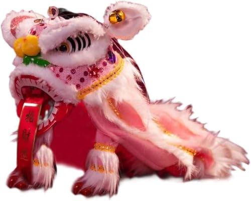 pistro Chinesische Marionette Löwe Tanzspielzeug Handgemachte 2025 Chinesische Neujahr Dekoration Puppet Festlicher String Lion für Frühlingsfest Party und Wohnkultur von pistro