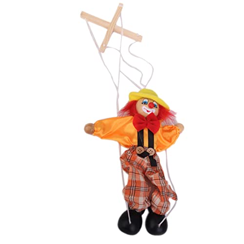 pistro Clown-Marionette-Puppenspielzeug aus Holz für Kinder, handgefertigt, Stringpuppe, Show, traditionelles Zirkus-Spielzeug pistro Clown-Marionette-Puppenspielzeug aus Holz für Kinder, handgefertigt, Stringpuppe, Show, traditionelles Zirkus-Spielzeug von pistro