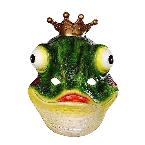 pistro Frosch-Maske Vollgesichtsmaske für Erwachsene, Tiermaske aus PU für Karneval, Cosplay, Verkleidungsparty, Festival, Maskerade, 22x27 cm pistro Frosch-Maske Vollgesichtsmaske für Erwachsene, Tiermaske aus PU für Karneval, Cosplay, Verkleidungsparty, Festival, Maskerade, 22x27 cm von pistro