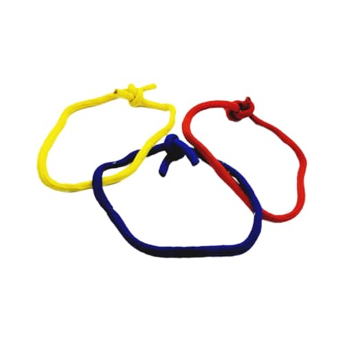 pistro Linking Rope Loops Zauberer Tricks Requisiten Tie Untie Knoten Professionelle Drei Seile Illusion Gimmick Requisiten für Show Party Bühne von pistro