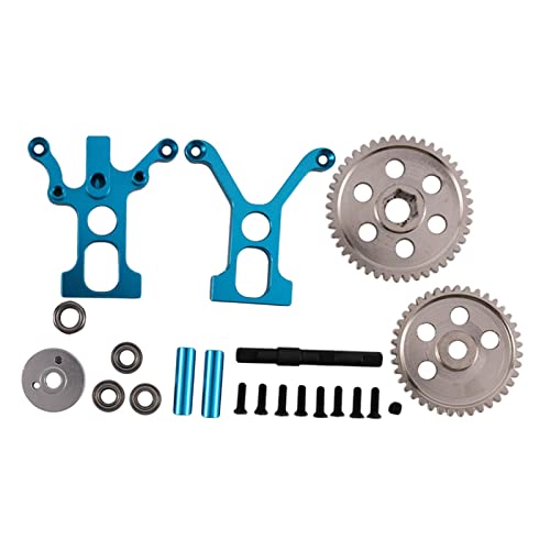 pistro Metall-Getriebe-Reduzierstück, Getriebe-Montage-Set, passend für HSP 94102 94122 1/10 Maßstab RC Nitro/Elektro-Rennwagen-Zubehörteile – Blau pistro Metall-Getriebe-Reduzierstück, Getriebe-Montage-Set, passend für HSP 94102 94122 1/10 Maßstab RC Nitro/Elektro-Rennwagen-Zubehörteile – Blau von pistro