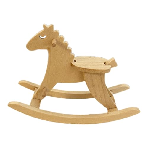 pistro Mini Holz Schaukelpferd Modell - Tischdeko Geburtstagsgeschenk - Basteln für Wohnzimmer Veranda Regal pistro Mini Holz Schaukelpferd Modell - Tischdeko Geburtstagsgeschenk - Basteln für Wohnzimmer Veranda Regal von pistro