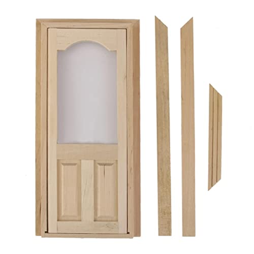 pistro Mini-Holztürmodell, unbemalt, Maßstab 1:12, Puppenhauszubehör, handgefertigt, winzige Dekoration pistro Mini-Holztürmodell, unbemalt, Maßstab 1:12, Puppenhauszubehör, handgefertigt, winzige Dekoration von pistro