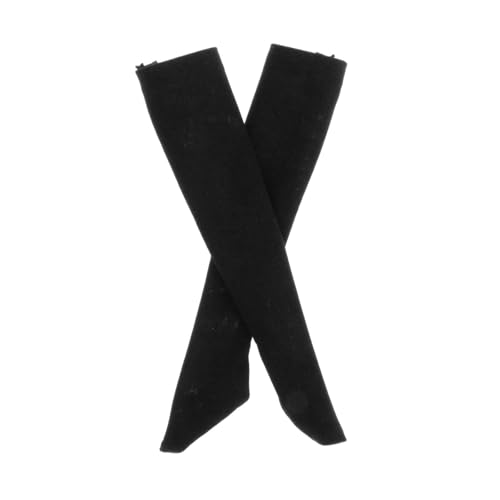 pistro Mini-Socken im Maßstab 1:6, für 30,5 cm große weibliche Puppen, Actionfiguren, Cosplay, lässig, modisches Accessoire, schwarz hoch pistro Mini-Socken im Maßstab 1:6, für 30,5 cm große weibliche Puppen, Actionfiguren, Cosplay, lässig, modisches Accessoire, schwarz hoch von pistro