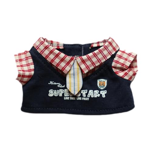 pistro Puppen-T-Shirt für 6-Zoll-Puppen, Miniatur-Kleidungsaccessoire aus Stoff, Geburtstagsgeschenk für Puppensammler pistro Puppen-T-Shirt für 6-Zoll-Puppen, Miniatur-Kleidungsaccessoire aus Stoff, Geburtstagsgeschenk für Puppensammler von pistro