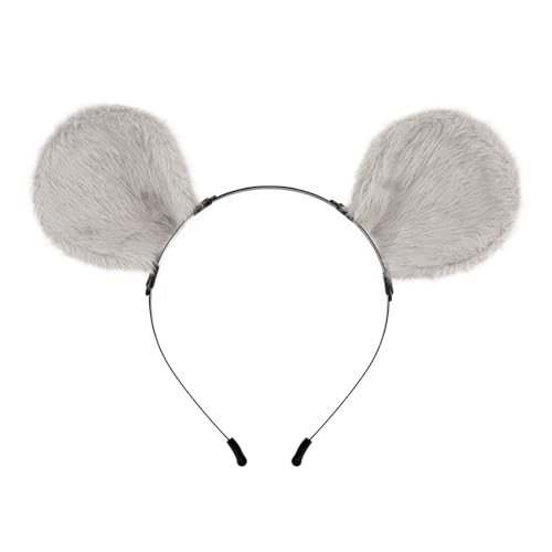 pistro Rattenohren Haarreif - Maus Ohren Stirnband für Kinder und Erwachsene, Grau, Perfekt für Halloween und Mottopartys pistro Rattenohren Haarreif - Maus Ohren Stirnband für Kinder und Erwachsene, Grau, Perfekt für Halloween und Mottopartys von pistro