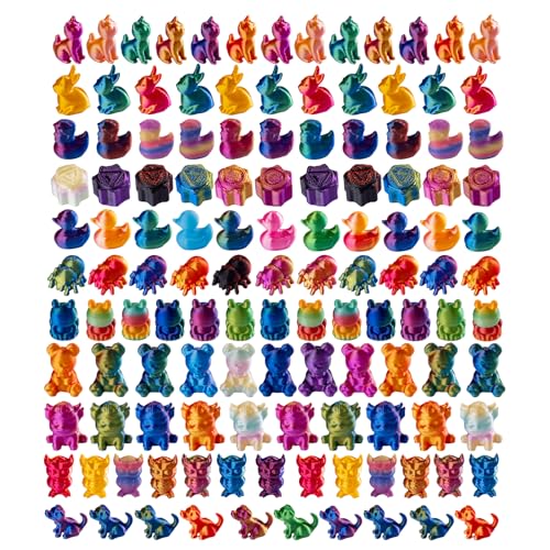 pkaoakyo 120 Stück 3D gedruckt Mini Tiere Set, Flexible Gelenke Mini Gemischte Dekorationen, Exquisite Niedliche Tiere für Zuhause und Büro Dekoration pkaoakyo 120 Stück 3D gedruckt Mini Tiere Set, Flexible Gelenke Mini Gemischte Dekorationen, Exquisite Niedliche Tiere für Zuhause und Büro Dekoration von pkaoakyo