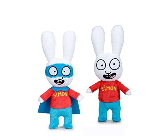 playbyplay 2 Plüschtiere, 28 cm, Motiv: Kaninchen, normal, Superheld, offizielles Lizenzprodukt playbyplay 2 Plüschtiere, 28 cm, Motiv: Kaninchen, normal, Superheld, offizielles Lizenzprodukt von playbyplay