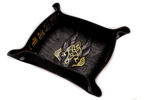 Premium Würfeltablett mit Zierleisten - Gold-Anubis Premium Würfeltablett mit Zierleisten - Gold-Anubis von playmats.eu
