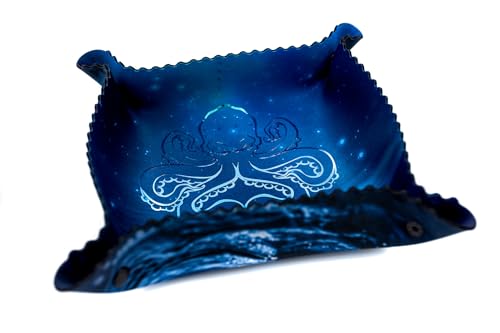 Premium Würfeltablett mit Zierleisten - Holo Shiny Octopus von playmats.eu