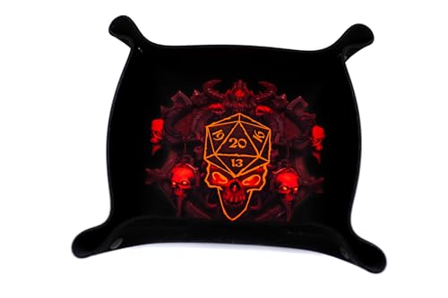 Premium Würfeltablett mit Zierleisten - Im Dunkeln leuchten Summoning Ritual von playmats.eu