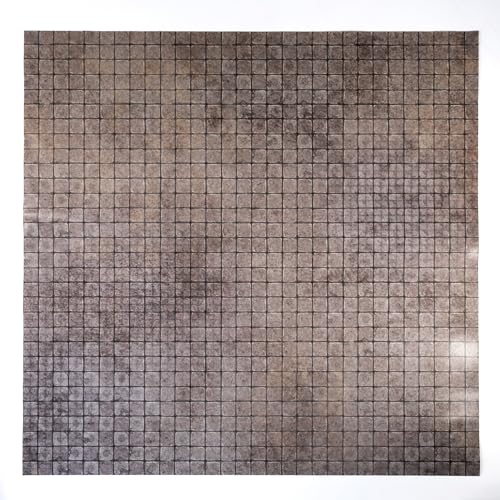 Trocken abwischbare Rollenspielmatte 80x80cm mit quadratischem Raster - Trocken abwischbare Kampfmatte kompatibel mit Rollenspiele, Dungeons and Dragons (D&D), Pathfinder - Kacheln von playmats.eu