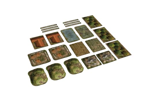 The 9th Age Vollturnierset von Gebieten 2D, 38 cm x 27 cm von PLAYMATS