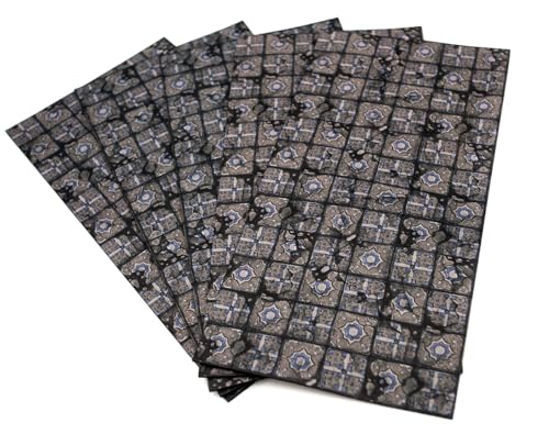 Gummizonen für Warhammer 40 30,5 x 15 cm - 5 Stück, Rissige Kacheln von PLAYMATS