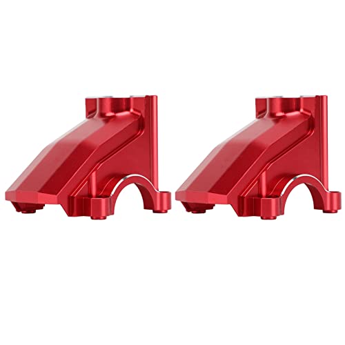 2pcs RC Carbox Getriebe Ersatz für Traxxas 1/5 RC -Auto Aluminiumlegierung vorne hinten universell Differentialabdeckung (Rot) von plplaaoo