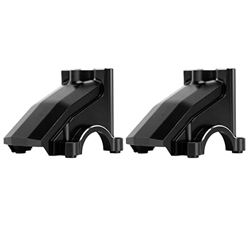2pcs RC Carbox Getriebe Ersatz für Traxxas 1/5 RC -Auto Aluminiumlegierung vorne hinten universell Differentialabdeckung (Schwarz) von plplaaoo