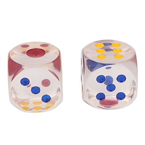 2pcs Würfel Kunststoff transparent wasserdichte Antioxidantienzahl 6 -Seiten -Würfel für Brettspiele Bildung 3,5 cm 2pcs Würfel Kunststoff transparent wasserdichte Antioxidantienzahl 6 -Seiten -Würfel für Brettspiele Bildung 3,5 cm von plplaaoo