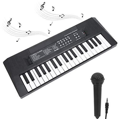 37 Tasten Elektrische Tastatur,Anfänger Klaviertastatur, Klavier Kinder Musikinstrument Spielzeug, Mikrofon Aufnahmefunktion Lernen Musikinstrumente Geschenke Für 3 4 5 6 7 Jungen Mädchen, Elektr 37 Tasten Elektrische Tastatur,Anfänger Klaviertastatur, Klavier Kinder Musikinstrument Spielzeug, Mikrofon Aufnahmefunktion Lernen Musikinstrumente Geschenke Für 3 4 5 6 7 Jungen Mädchen, Elektr von plplaaoo