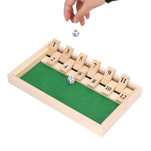 4-Player Shut The Box Wooden Table Game,Würfelspiel 2–4 Spieler,Klassisches Brettspiel Für Erwachsene,Würfelbrettspiel, aus Holz Mit 12 Zahlen,Mach Die Kiste Zu-Spiel,Mach Die Kiste Zu 4-Player Shut The Box Wooden Table Game,Würfelspiel 2–4 Spieler,Klassisches Brettspiel Für Erwachsene,Würfelbrettspiel, aus Holz Mit 12 Zahlen,Mach Die Kiste Zu-Spiel,Mach Die Kiste Zu von plplaaoo