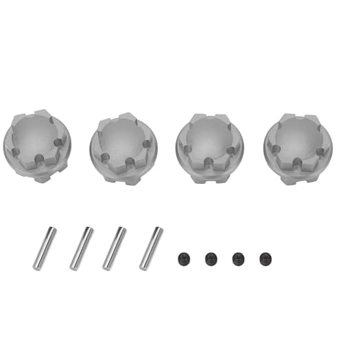 4pcs RC Rad Whex Hex Hub Aluminium -Legierung 17mm RC Hub Nussradantriebs -Hub -Hub -Hub -Adapter mit Stiften für Traxxas RC -Auto -Upgrade -Teile (Du färbte) von plplaaoo
