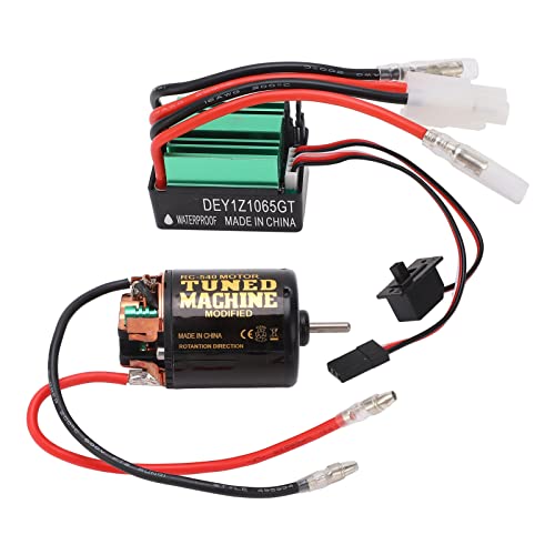 540 gebürsteten Motor mit 65A ESC -Hochleistungs -Überhitzungsschutz großer Torsion RC -Autoteile für axiale SCX10 90046 TRAXXAS TRX4 HSP Redcat HPI Schwarzes Grün (45T) von plplaaoo
