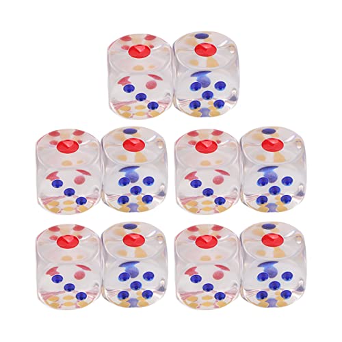 6 -seitig -Würfelset 10pcs Durch transparentes Farbstandard -Würfel für Brettspiele Klassenzimmer Mathematik Kunststoff 2,5 cm quadratischer Eckwürfler 6 -seitig -Würfelset 10pcs Durch transparentes Farbstandard -Würfel für Brettspiele Klassenzimmer Mathematik Kunststoff 2,5 cm quadratischer Eckwürfler von plplaaoo