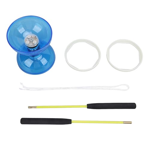 Chinesische Yoyo Diabolo Set Professionelles weiches Gummi -Jonglieren mit 2 Stöcken und Schnur für Kinder Erwachsene Anfänger von plplaaoo