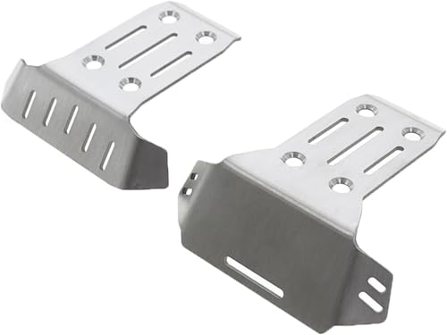 Edelstahl -Chassis -Panzerschutzschutzdauerdeliedelement -Widerstand vorderen Heckschild Ersatz für TRAXXAS SHEDDE 1/8 RC -Auto -Upgrade -Teile Silber von plplaaoo